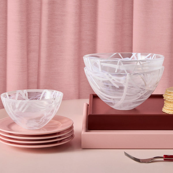 Load image into Gallery viewer, Kosta Boda Contrast Bowl White/White Medium
