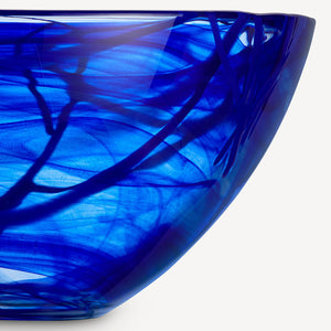 Kosta Boda Contrast Bowl Blue/Blue Medium