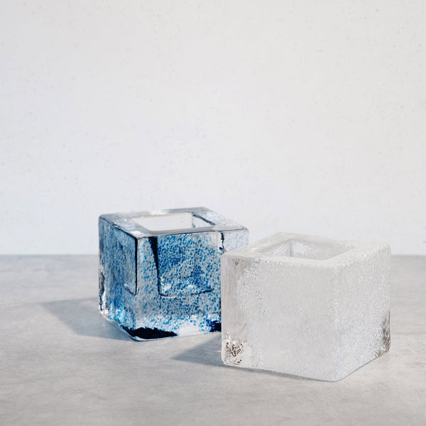 Load image into Gallery viewer, Kosta Boda Brick Blue Votive
