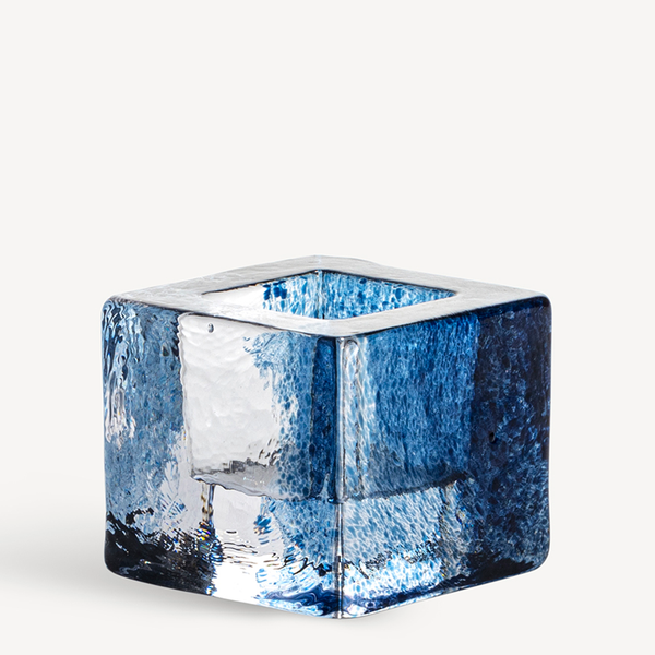 Load image into Gallery viewer, Kosta Boda Brick Blue Votive
