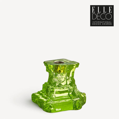Kosta Boda Rocky Baroque Candlestick Kryptonite Small