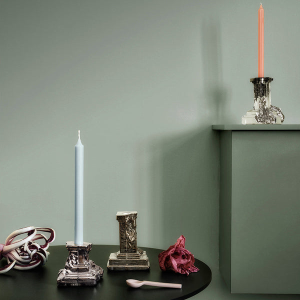 Load image into Gallery viewer, Kosta Boda Rocky Baroque Candlestick Glossy Glaze Small

