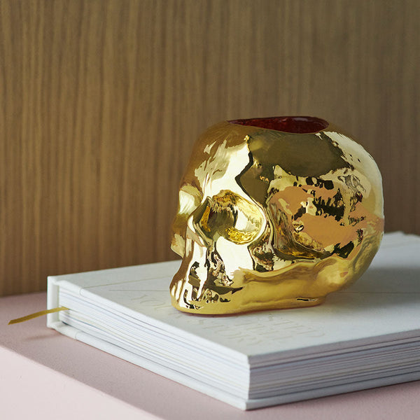 Load image into Gallery viewer, Kosta Boda Still Life Votive Gold 21K
