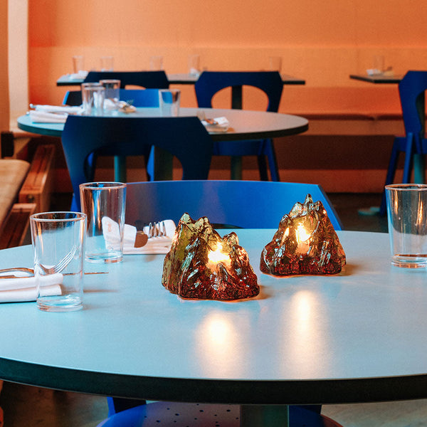 Load image into Gallery viewer, Kosta Boda The Rock Votive Bronze
