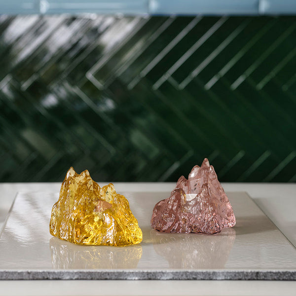 Load image into Gallery viewer, Kosta Boda The Rock Votive Pink
