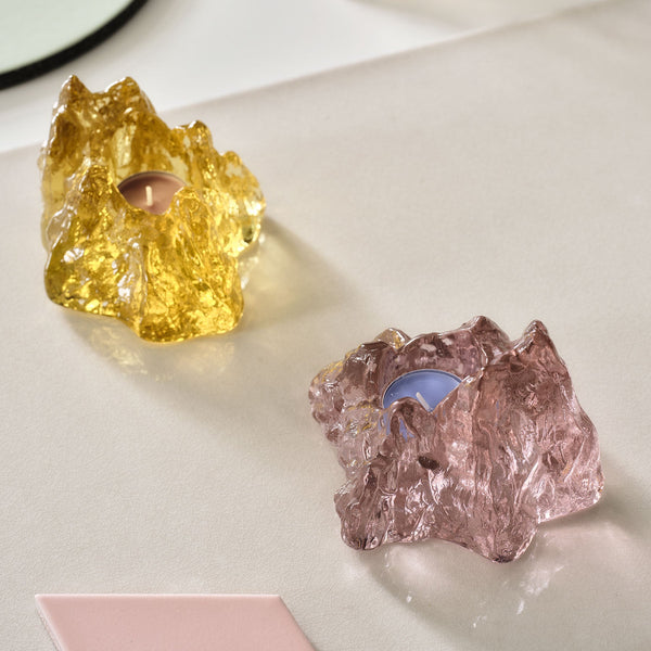 Load image into Gallery viewer, Kosta Boda The Rock Votive Pink
