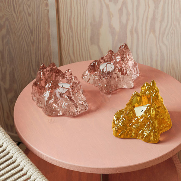 Load image into Gallery viewer, Kosta Boda The Rock Votive Yellow

