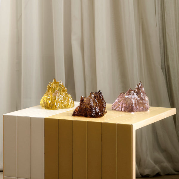 Load image into Gallery viewer, Kosta Boda The Rock Votive Yellow
