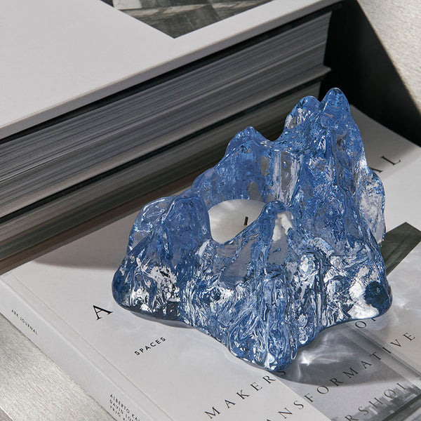 Load image into Gallery viewer, Kosta Boda The Rock Votive Ice Blue
