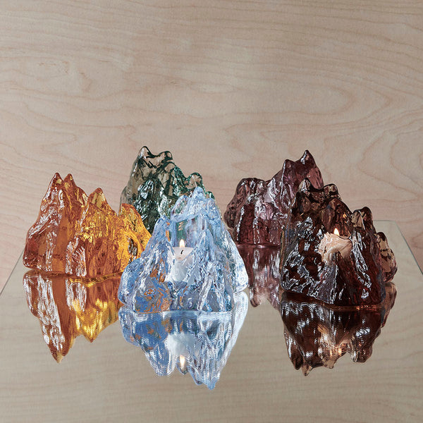 Load image into Gallery viewer, Kosta Boda The Rock Votive Ice Blue
