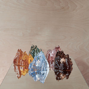 Kosta Boda The Rock Votive Iron Oxide