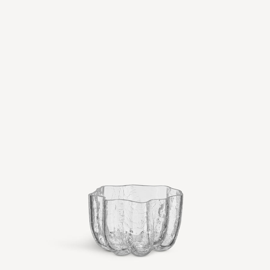 Kosta Boda Crackle Bowl/Votive Clear