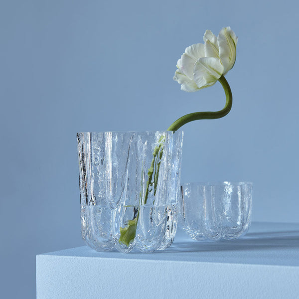 Load image into Gallery viewer, Kosta Boda Crackle Bowl/Votive Clear

