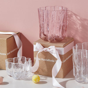 Kosta Boda Crackle Bowl/Votive Clear