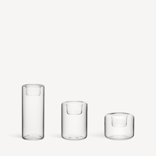Load image into Gallery viewer, Kosta Boda Happy Votive Clear Set Of 3
