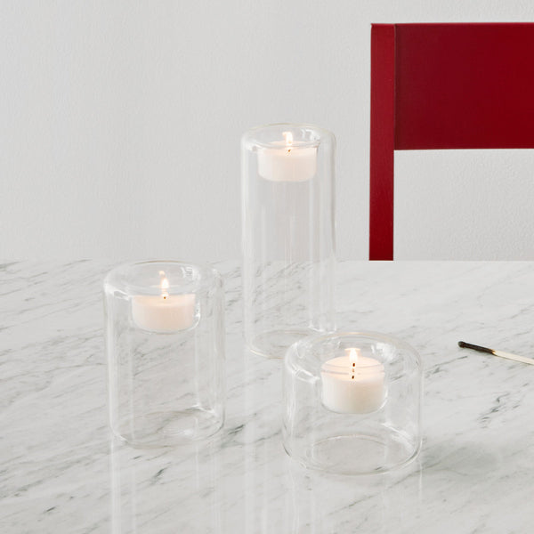 Load image into Gallery viewer, Kosta Boda Happy Votive Clear Set Of 3
