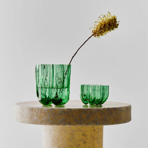 Kosta Boda Crackle Bowl/ Votive Green
