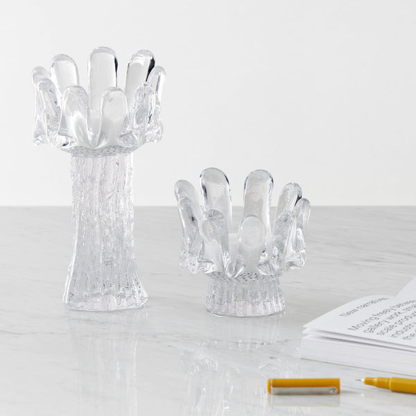 Load image into Gallery viewer, Kosta Boda Sunflower Votive Clear Small
