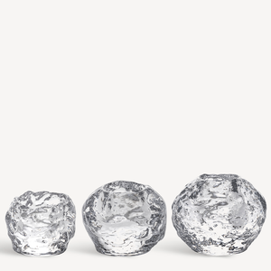 Kosta Boda Snowball Votive Set