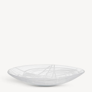 Kosta Boda Contrast Dish White/White