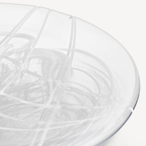 Kosta Boda Contrast Dish White/White