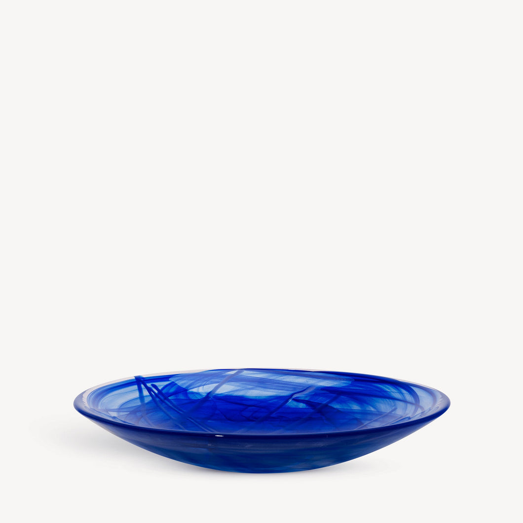 Kosta Boda Contrast Dish Blue/ Blue