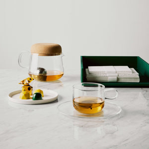 Kosta Boda Viva Cup and Plate Set of 2