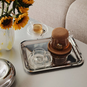 Kosta Boda Viva Teapot with cork Lid