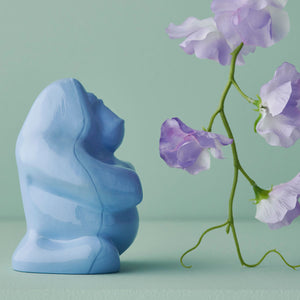 Kosta Boda Gabba Gabba Hey Aloha Blue Small