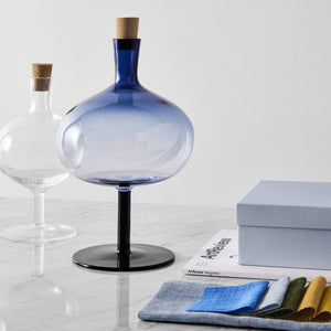 Kosta Boda Bod Bottle Midnight Blue Large