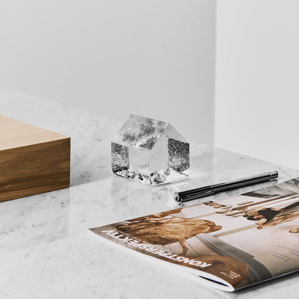 Load image into Gallery viewer, Kosta Boda Kosta House Clear Small - Glass Art Sculpture
