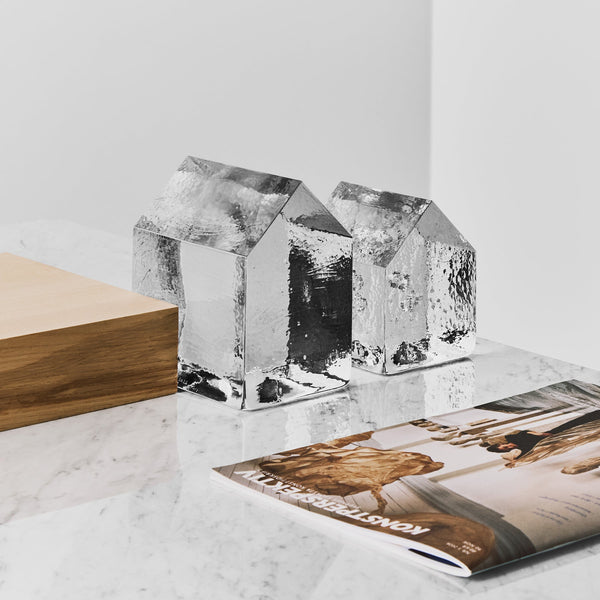 Load image into Gallery viewer, Kosta Boda Kosta House Clear Large - Glass Art Sculpture
