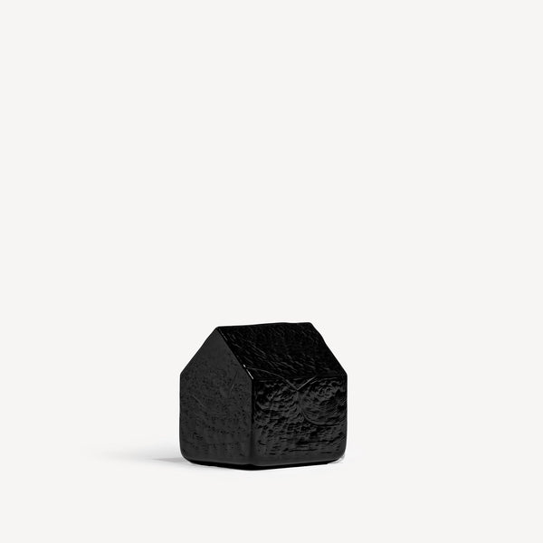 Load image into Gallery viewer, Kosta Boda Kosta House Black Small - Glass Art Sculpture
