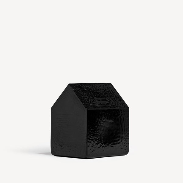 Load image into Gallery viewer, Kosta Boda Kosta House Black Medium - Glass Art Sculpture
