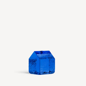 Kosta Boda Kosta House Blue Small - Glass Art Sculpture