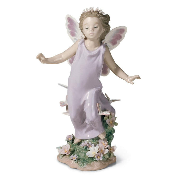 Load image into Gallery viewer, Lladro Butterfly Wings Fairy Figurine
