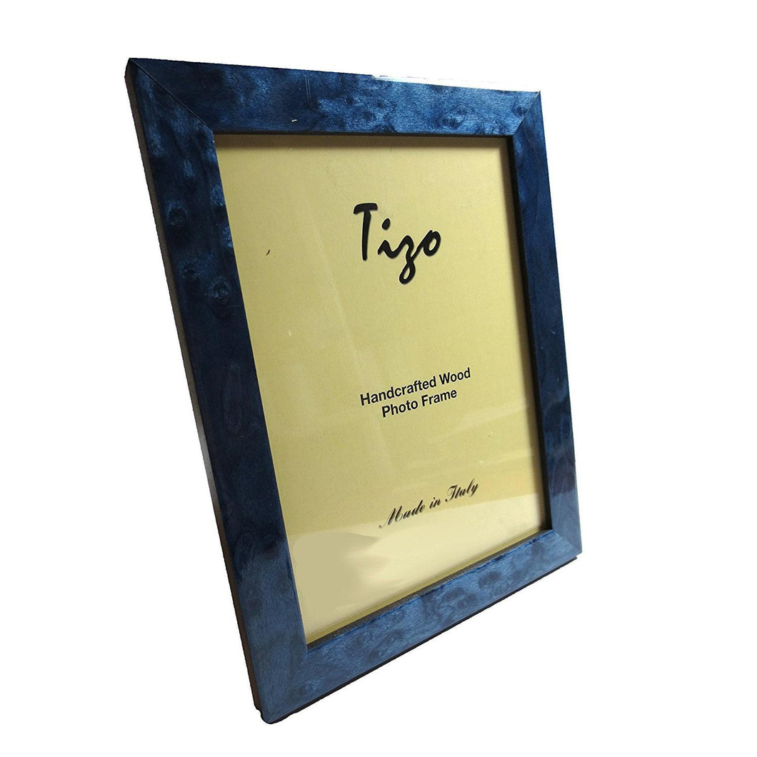 Tizo Design 5x7 Blue Burl Wood Frame