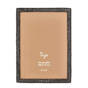 Tizo Design Jeweled Frame - Smoke Black 4x6