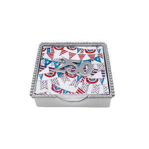 Mariposa 250 (7214) Beaded Napkin Box Set