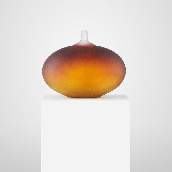 Load image into Gallery viewer, Kosta Boda Beans Golden Brown Satin
