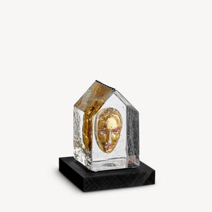 Kosta Boda My Palace Golden Head Clear Gold