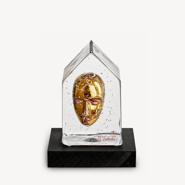 Load image into Gallery viewer, Kosta Boda My Palace Golden Head Clear Gold
