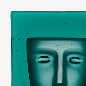 Kosta Boda Azur Frost Petrol - Glass Art Sculpture