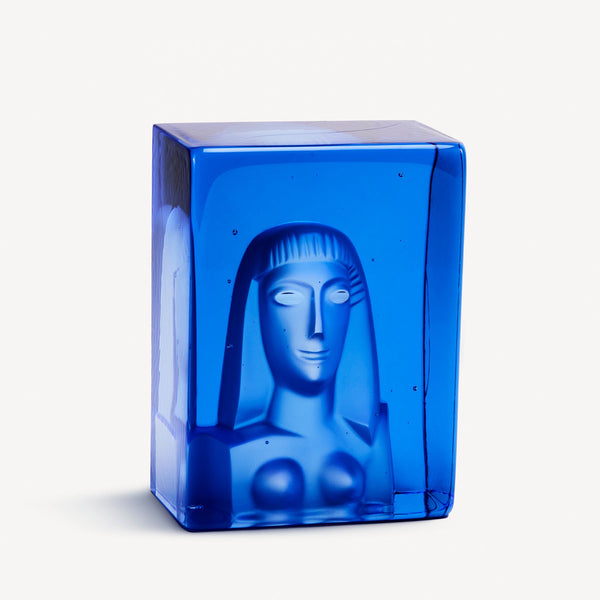 Load image into Gallery viewer, Kosta Boda Azur She Blue - Glass Art Sculpture
