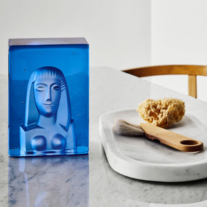 Kosta Boda Azur She Blue - Glass Art Sculpture