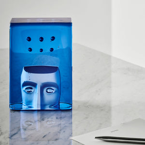 Kosta Boda Azur Think Blue - Glass Art Sculpture