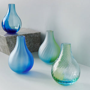 Kosta Boda Iris Vase Blue/Green