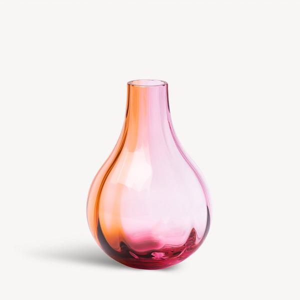 Load image into Gallery viewer, Kosta Boda Iris Vase Pink/Amber
