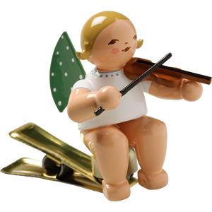 Wendt & Kuhn Angel with Violin, on Clip Figurine