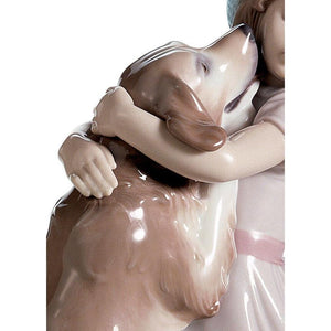 Lladro A Warm Welcome Dog Figurine
